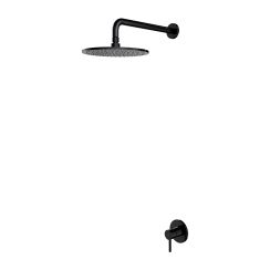 Omnires Y Duschset Unterputz mit Kopfbrause schwarz SYSY36BL