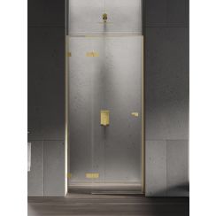 New Trendy Eventa Gold Shine Duschtüren 120 cm aufklappbar gold Glanz/durchsichtiges Glas EXK-4679