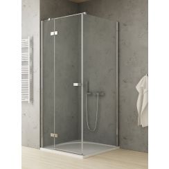 New Trendy Reflexa Duschkabine 100x90 cm rechteckig chrom Glanz/durchsichtiges Glas EXK-5120