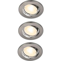 Nordlux Canis Eingebaute Lampe 3x4.7 W nickel 49330155