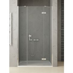 New Trendy Reflexa Duschtüren 110 cm aufklappbar chrom Glanz/durchsichtiges Glas EXK-5076