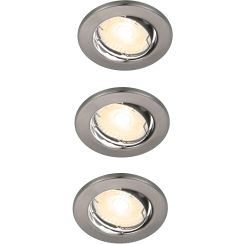 Nordlux Canis Eingebaute Lampe 3x3.1 W nickel 49300155