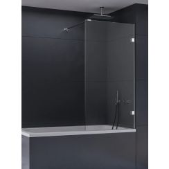 New Trendy Eventa Badewannenabtrennung 70 cm einteilig chrom Glanz/durchsichtiges Glas EXK-6995-WP