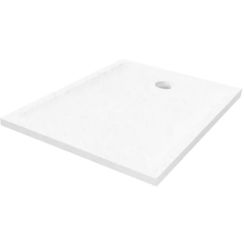 New Trendy Mild Stone Rechteckige Duschwanne 120x80 cm weiß B-0551