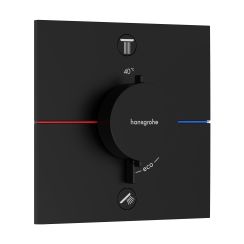 Hansgrohe ShowerSelect Comfort E Badewannen- und Duscharmatur Unterputz mit Thermostat schwarz 15578670