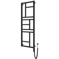 Instal Projekt Mondrian Elektrischer Heizkörper 174x60 cm schwarz MONE-60/170C31+GH-06C2