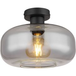 Globo Lighting Giuseppe Deckenlampe 1x40 W schwarz-verraucht 15566D