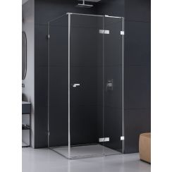 New Trendy Eventa Duschkabine 100x90 cm rechteckig chrom Glanz/durchsichtiges Glas EXK-4512