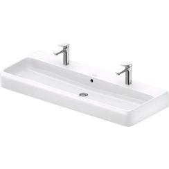 Duravit Qatego Waschbecken 120x47 cm rechteckig Möbel weiß glanz 2382120024