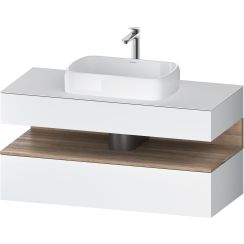 Duravit Qatego Badschrank 120x55x60 cm Unterschrank hängend weiß-eiche QA4732055180010