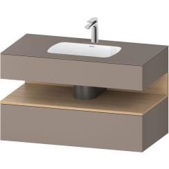 Duravit Qatego Waschtisch mit Unterschrank 100 cm beige QA4786030430010
