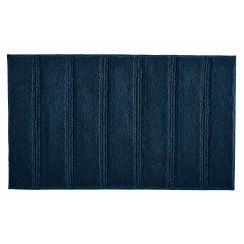Kleine Wolke Monrovia Badteppich 60x60 cm quadratisch marineblau 4094750135