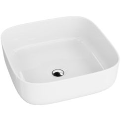 LaVita Galera Waschbecken 39x39 cm quadratisch Aufsatzwaschbecken weiß glanz 5900378334323