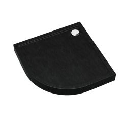 Schedline Cameron Black Stone Halbrunde Duschwanne 90x90 cm schwarz 3ST.C1O-9090/C/ST