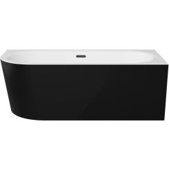 Besco Avita A-Line Vorwand-Badewanne 149.6x74.7 cm rechteckig zweifarbig #WAA-15ABPBS