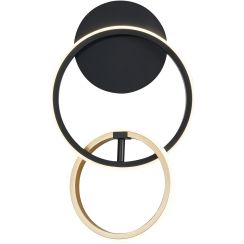Zuma Line Rando Wandleuchte 1x18 W schwarz-gold 20002W-GD