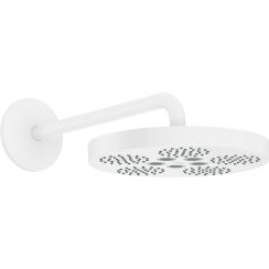 Axor One Kopfbrause mit Brausearm 28.2x28.2 cm rund weiß 48491700