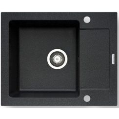 Pyramis Mido Granitspüle 79x50 cm schwarz 070089001