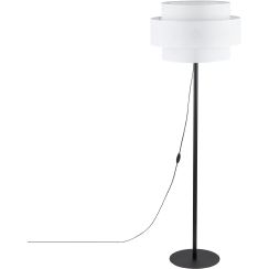 TK Lighting Calisto Stehlampe 1x15 W weiß-schwarz 5894
