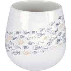 Kleine Wolke Sardinas Zahnputzbecher weiß-blau-beige 8674783852
