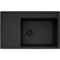 Pyramis Camea Granitspüle 79x50 cm schwarz 070168502