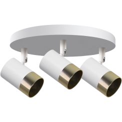 Candellux Tobi Deckenlampe 3x15 W weiß-gold 98-27474