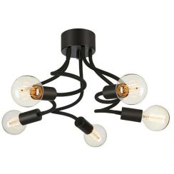 Markslöjd Medusa Deckenlampe 5x20 W schwarz 107931