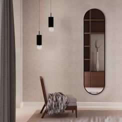 Baltica Design Tiny Border Pastille Spiegel 40x60 cm oval schwarz 5904107924335