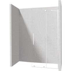 Deante Prizma Walk-In Duschwand 100 cm weiß Matte/durchsichtiges Glas KTJ_A30R