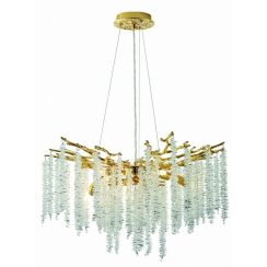 Zuma Line Dijon Pendelleuchte x3.5 W transparent-gold MD3720-1-EGN