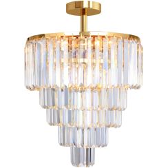 Zuma Line Amedeo Deckenlampe x40 W transparent-gold FC17106/6+3+1-GLD