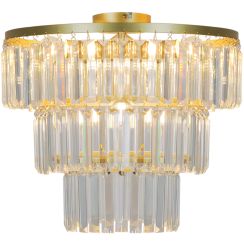 Zuma Line Tifanny Deckenlampe 4x40 W transparent-gold P17127-4-GD