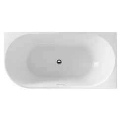 Aqualine Tibera Vorwand-Badewanne 140x70 cm weiß E1055