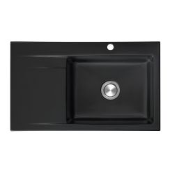 Berg Grazia Keramikspüle 86x51 cm schwarz BRZ19C11P