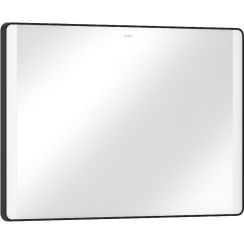 Hansgrohe Xarita Lite Q Spiegel 100x70 cm rechteckig mit Beleuchtung mit Spiegelheizung schwarz 54977670
