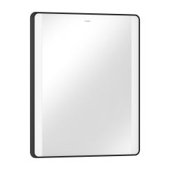 Hansgrohe Xarita Lite Q Spiegel 60x70 cm rechteckig mit Beleuchtung schwarz 54962670