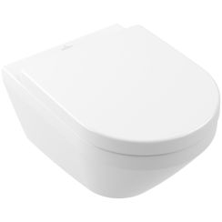 Villeroy & Boch Architectura TwistFlush [e3] combi-pack zestaw miska bez kołnierza z deską wolnoopadającą Weiss Alpin 4694CL01