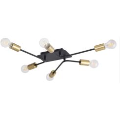 Rabalux Lanny Deckenlampe 6x15 W schwarz 2103
