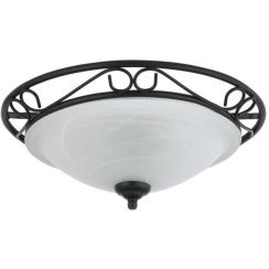 Rabalux Athen Decke 2x60 W schwarz 3722