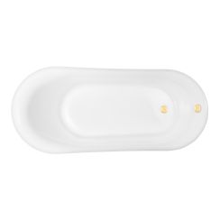 Set Freistehende Badewanne Oltens Gocta 12006000, Verschlusskappe Oltens 09002800, 09004800