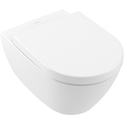 Villeroy & Boch Subway 2.0 miska WC z deską wolnoopadającą wisząca bez kołnierza biały połysk 5614HRR1