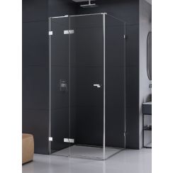 New Trendy Eventa Duschkabine 90x80 cm rechteckig chrom Glanz/durchsichtiges Glas EXK-4470