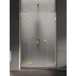 New Trendy Eventa Gold Shine Duschtüren 170 cm aufklappbar gold Glanz/durchsichtiges Glas EXK-4687