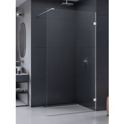 New Trendy Eventa begehbare duschwand 130 cm chrom Glanz/durchsichtiges Glas EXK-4623