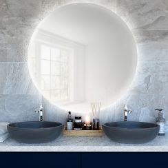 Baltica Design Bright Spiegel 90x90 cm rund mit Beleuchtung 5904107913483