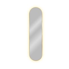 Baltica Design Tiny Border Pastille Spiegel 40x80 cm oval mit Beleuchtung gold 5904107926247