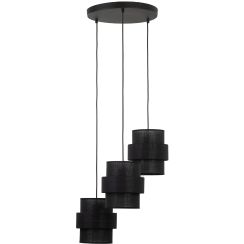 TK Lighting Calisto Pendelleuchte 3x15 W schwarz 5981
