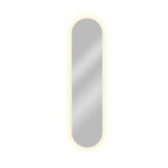 Baltica Design Tiny Border Pastille Spiegel 50x100 cm oval mit Beleuchtung weiß 5904107928777