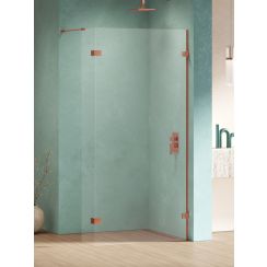New Trendy Eventa Copper Shine begehbare duschwand 120 cm kupfer Glanz/durchsichtiges Glas EXK-6537