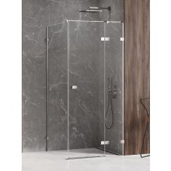 New Trendy Avexa Duschkabine 100x90 cm rechteckig chrom Glanz/durchsichtiges Glas EXK-1474